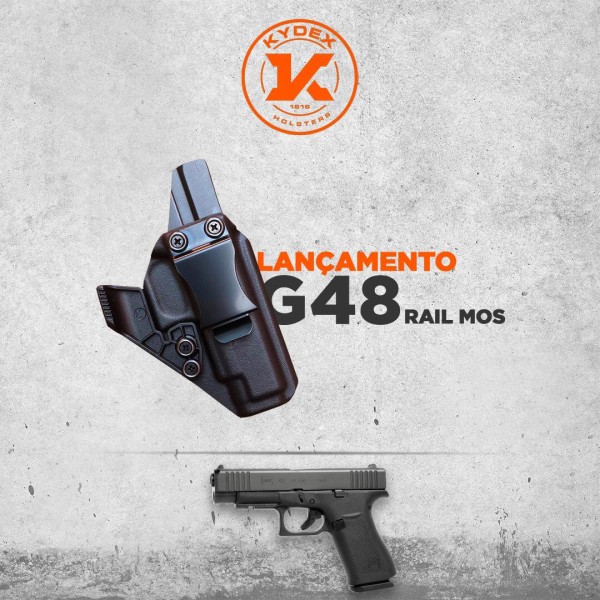 Coldre AIWB G48 C/Trilho MOS Destro Preto.